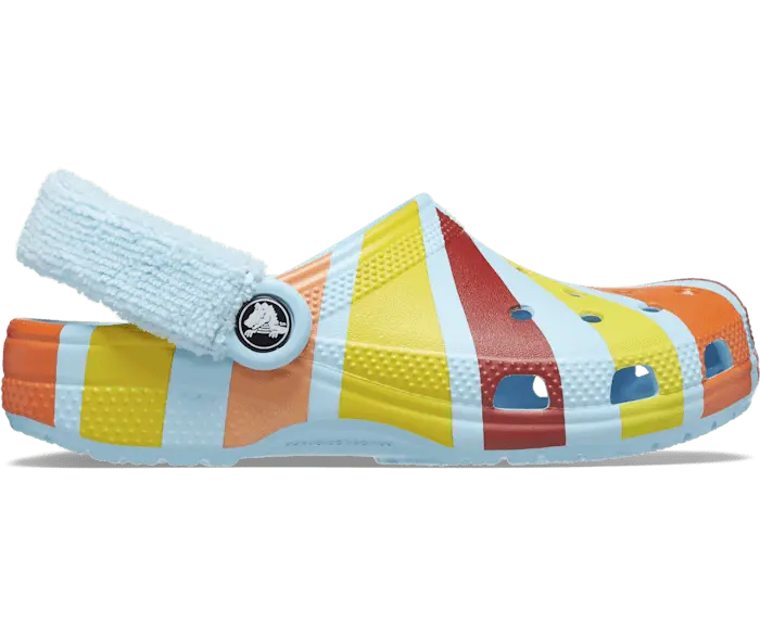 

Классические махровые сабо Zen Garden Crocs детские, цвет Arctic / Multi