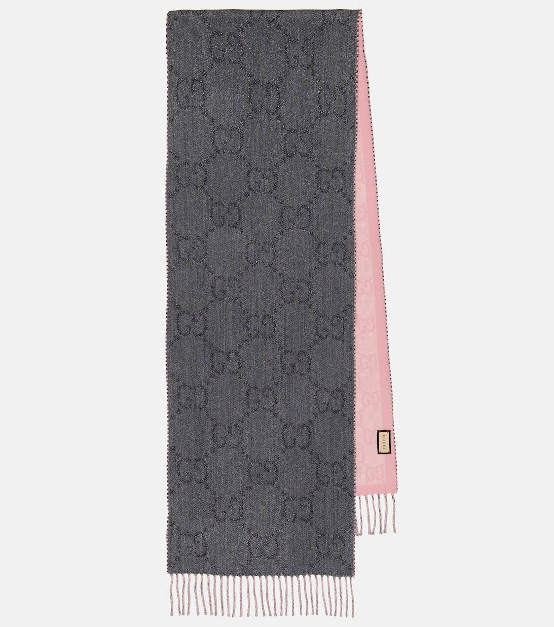 

Жаккардовый шарф с узором GG Gucci, разноцветный