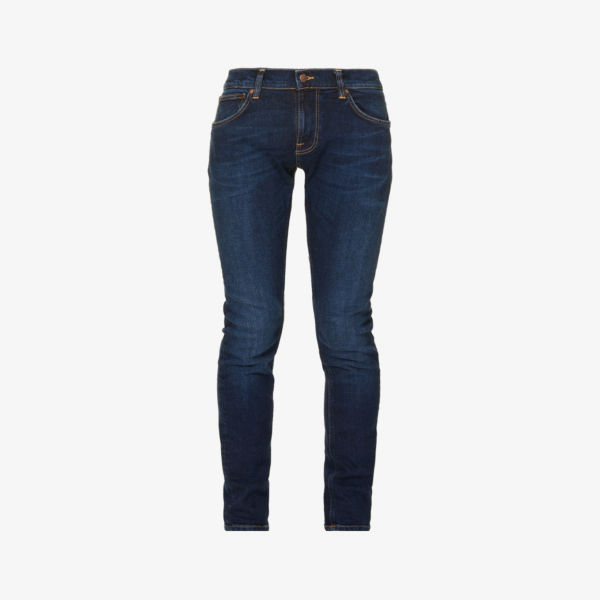 цена Узкие джинсы terry классического кроя зауженного кроя Nudie Jeans, цвет dark steel