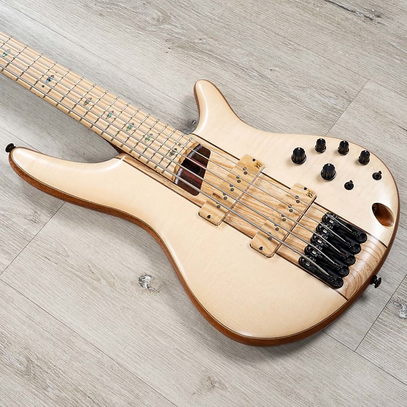 Басс гитара Ibanez SR5FMDX2 SR Premium 5-String Bass, Flame Maple Fretboard, Natural