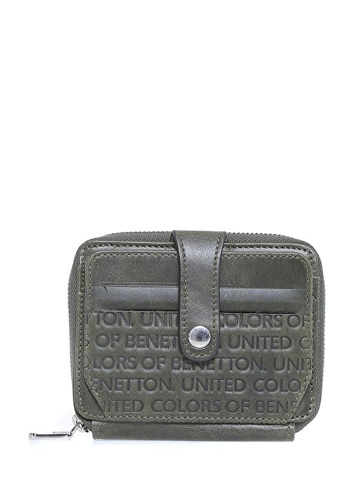 

Зеленый мужской кожаный кошелек United Colors of Benetton