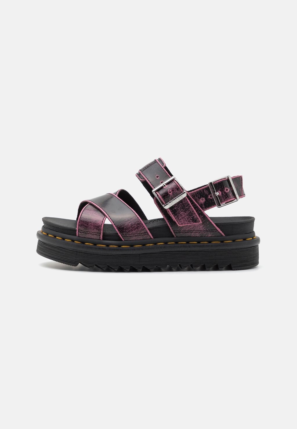 

Сандалии на платформе Voss Ii Dr. Martens, цвет black/fondant pink