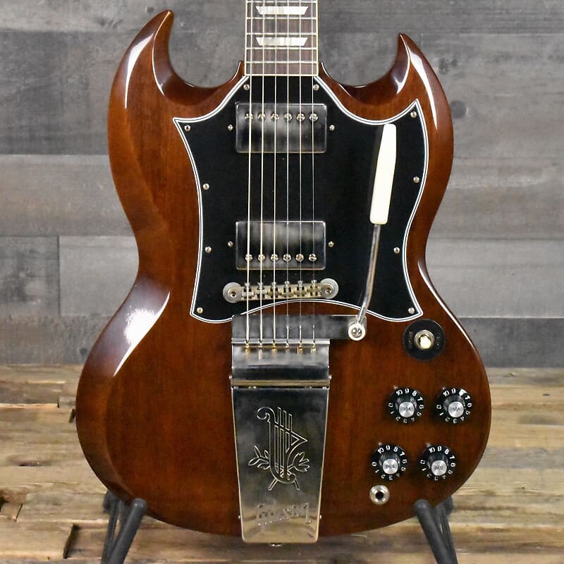

Электрогитара Gibson 1964 SG Reissue With Maestro Vibrola - Walnut NH VOS with Hard Shell Case