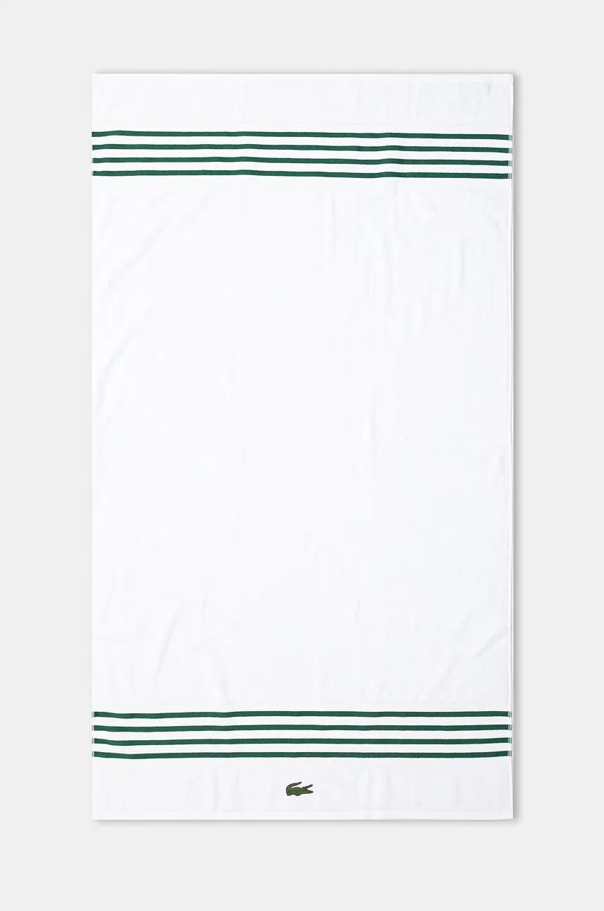 

Полотенце Lacoste с добавлением шерсти L Courtline Vert 90 x 150 см, белый
