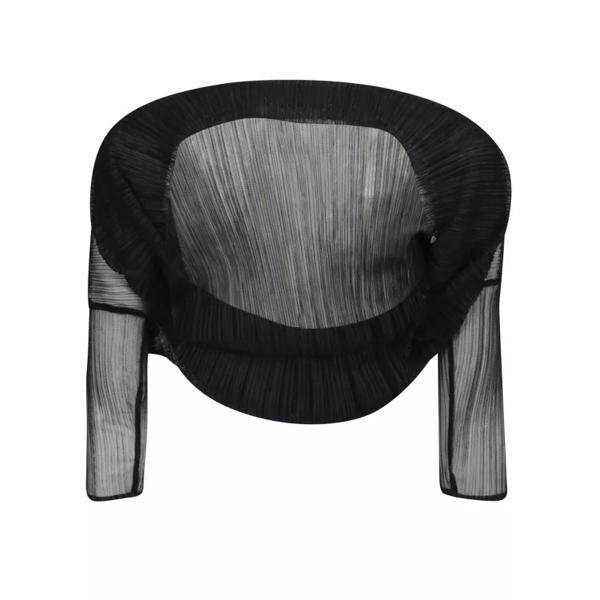 

Футболка pleated shoulder cover-up Fabiana Filippi, черный