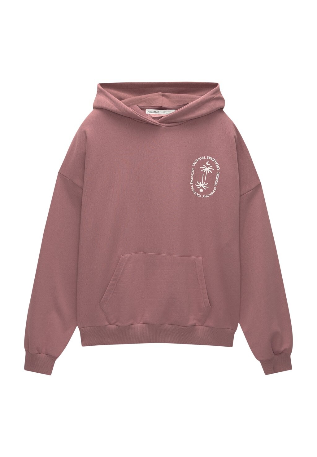 

Блуза PULL&BEAR, розовый меланж