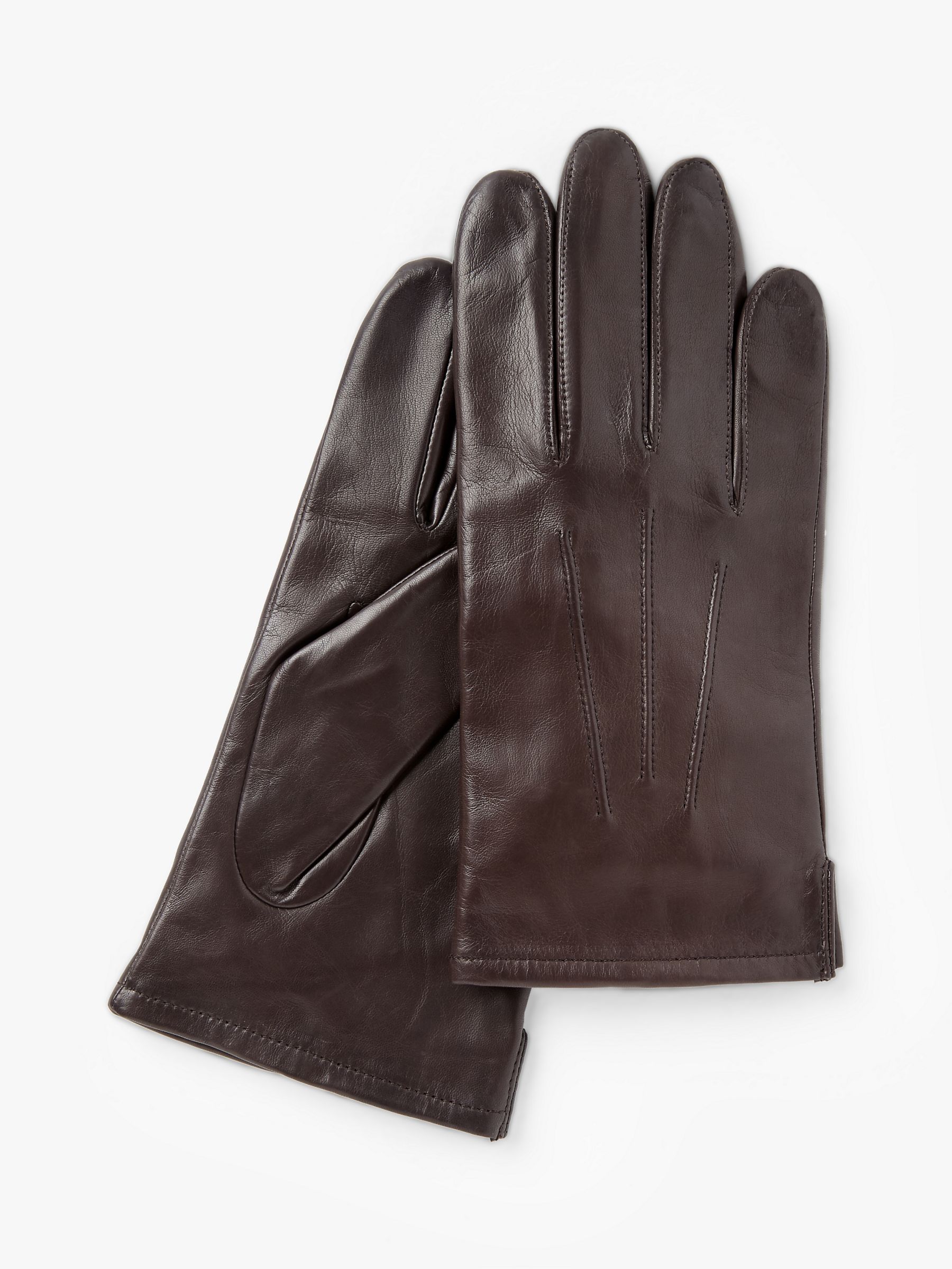 Флисовые кожаные перчатки John Lewis, коричневый премиальные кожаные перчатки john lewis коричневый