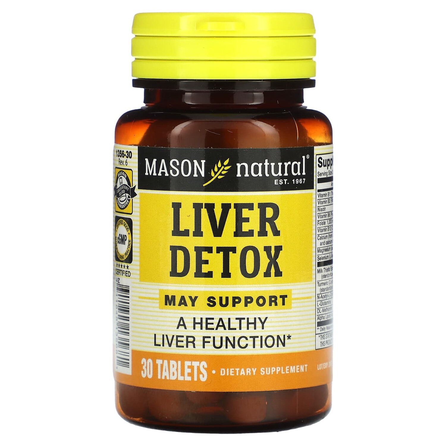 

Liver Detox, 30 таблеток, Mason Natural