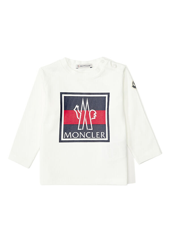 

Футболка для мальчиков с логотипом Moncler, белый