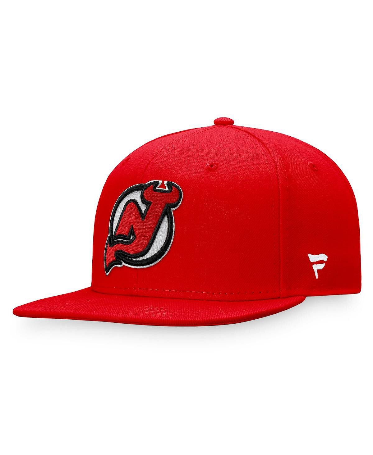 

Мужская красная фирменная шляпа с логотипом New Jersey Devils Core Primary Fanatics