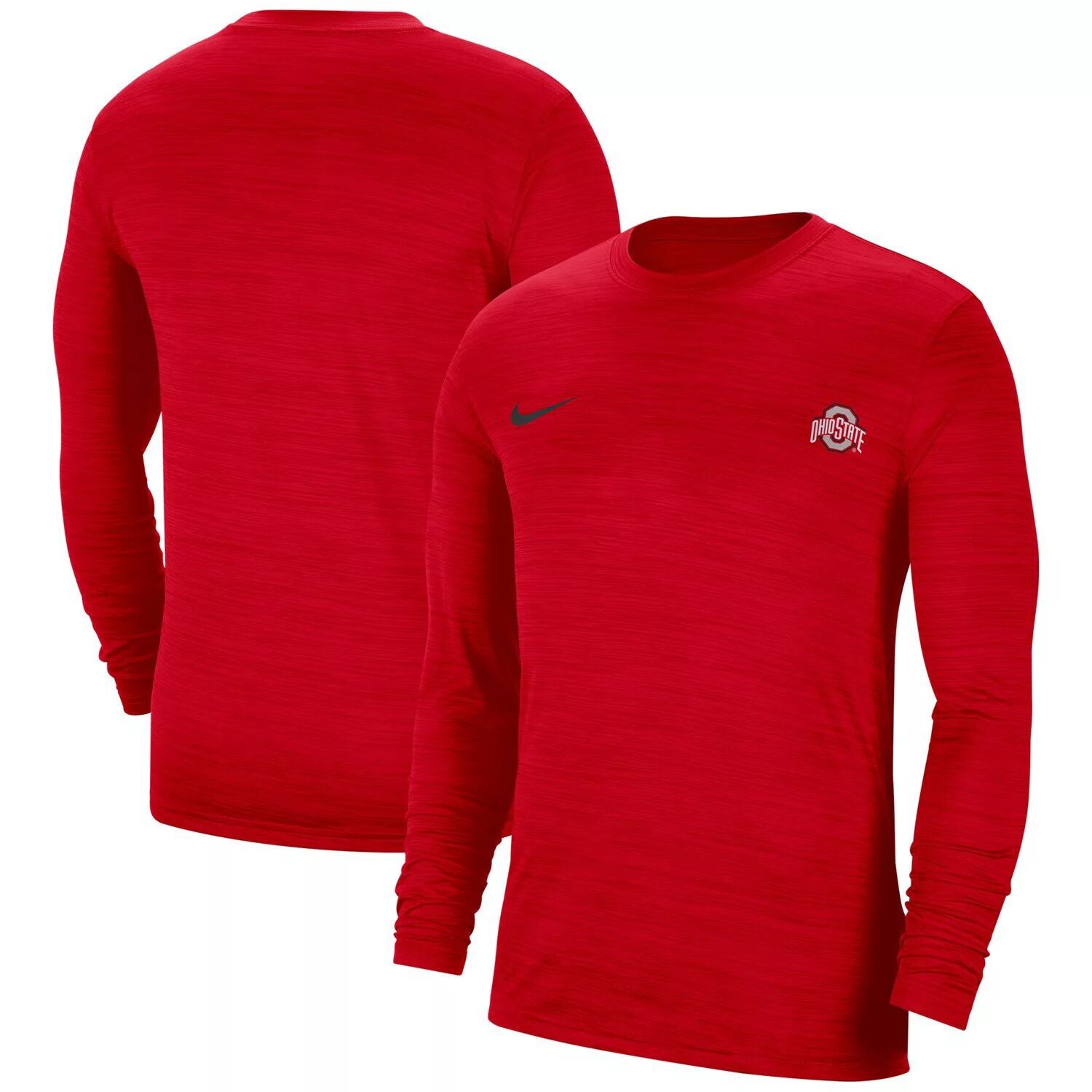 

Мужская футболка Scarlet Ohio State Buckeyes Velocity Legend Performance с длинными рукавами Nike