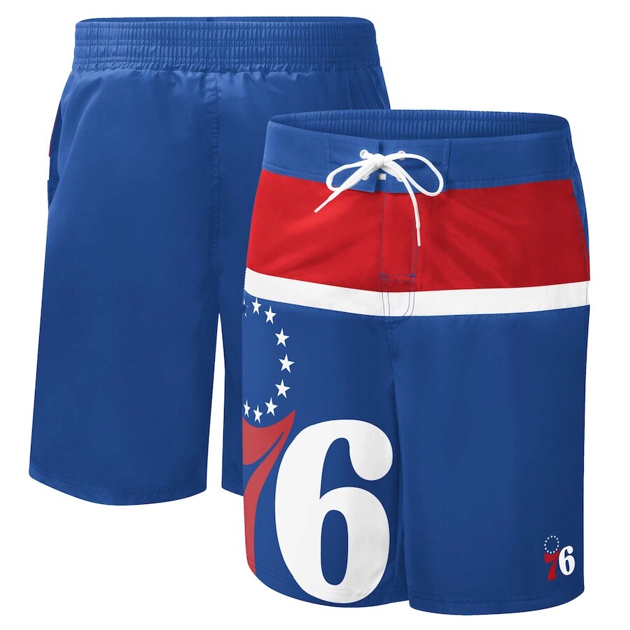 

Пляжные шорты G-III Sports by Carl Banks Philadelphia 76Ers, роял