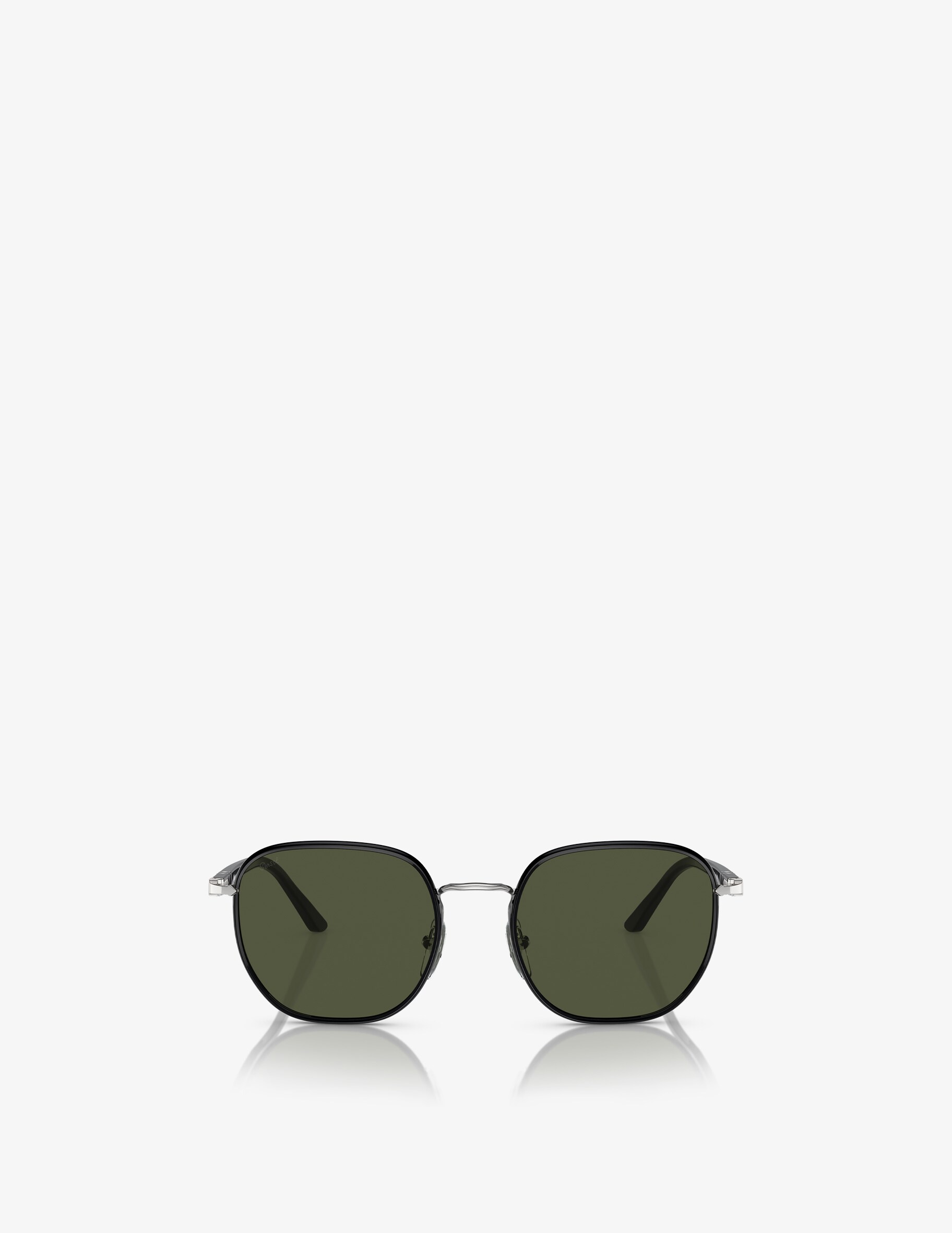 Солнцезащитные очки в круглой оправе Persol, цвет Argento