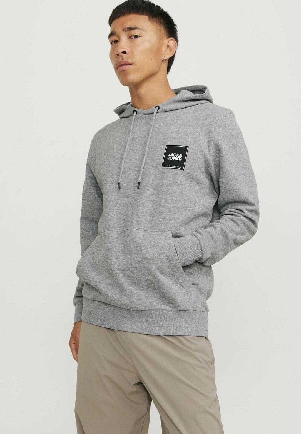 

Худи Jack & Jones, светло-серый меланж