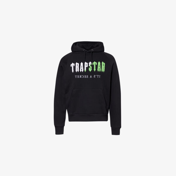 

Толстовка из хлопкового трикотажа с расшифрованным логотипом из синели Trapstar, черный