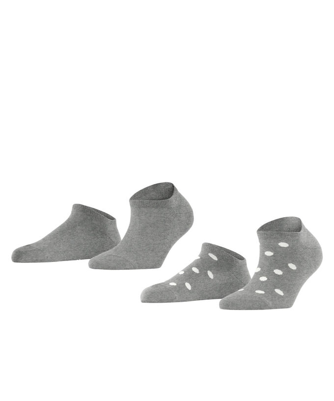 Кроссовки-Носки в сетку в горошек Esprit, серый