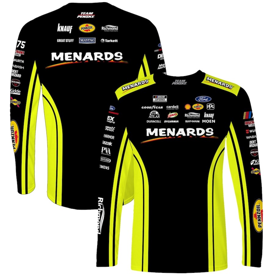 

Футболка с длинным рукавом Team Penske Ryan Blaney, черный