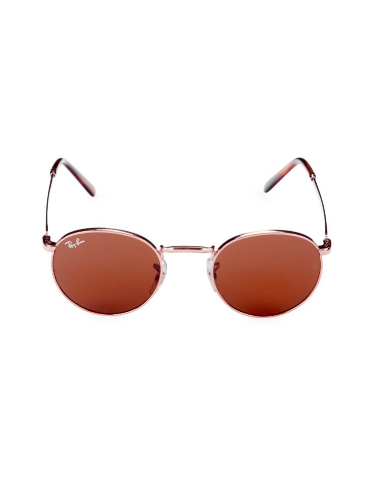 

Круглые солнцезащитные очки 47MM Ray-Ban, цвет Rose Gold