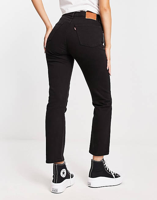 Черные укороченные джинсы Levi's 501