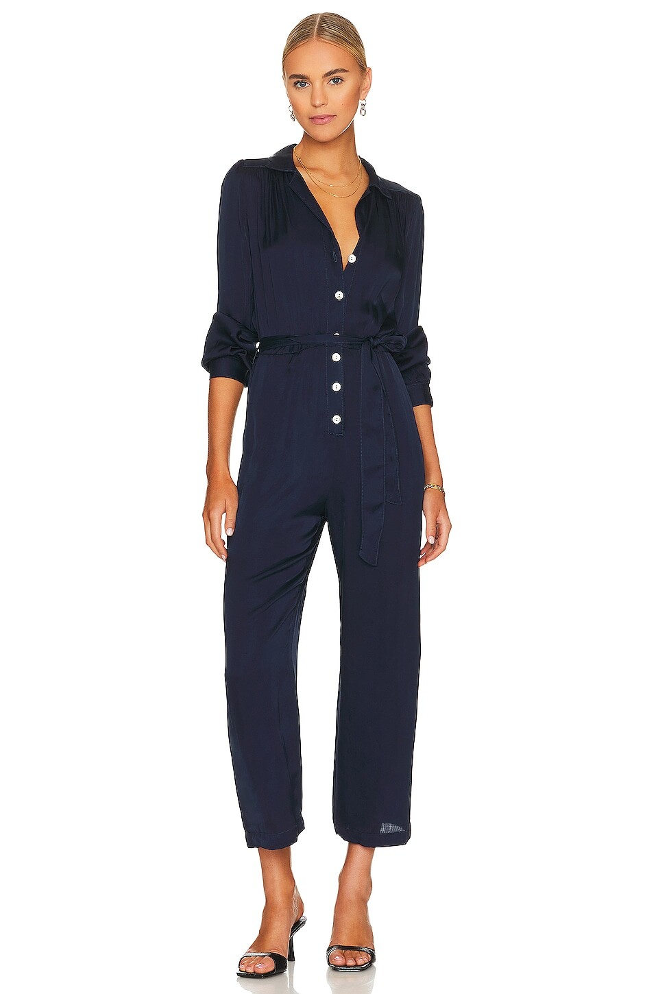 

Комбинезон Bella Dahl Gathered Button Front, цвет Blue Lake