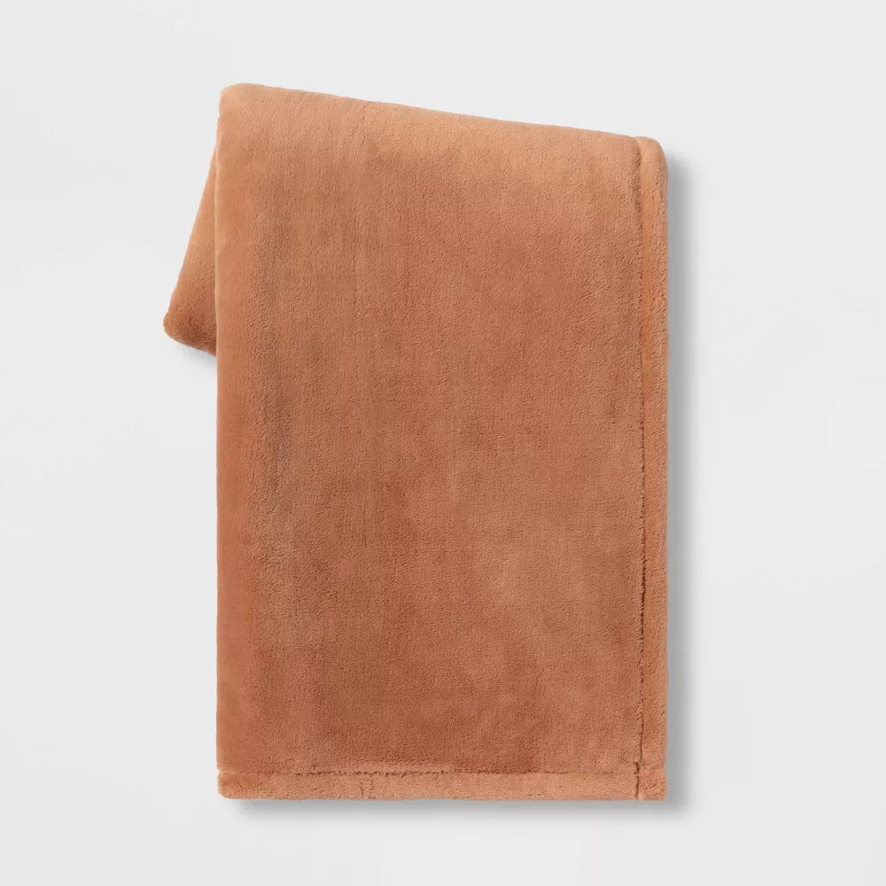 

Большой плед Primalush Throw Blanket Cream - Threshold, цвет Clay