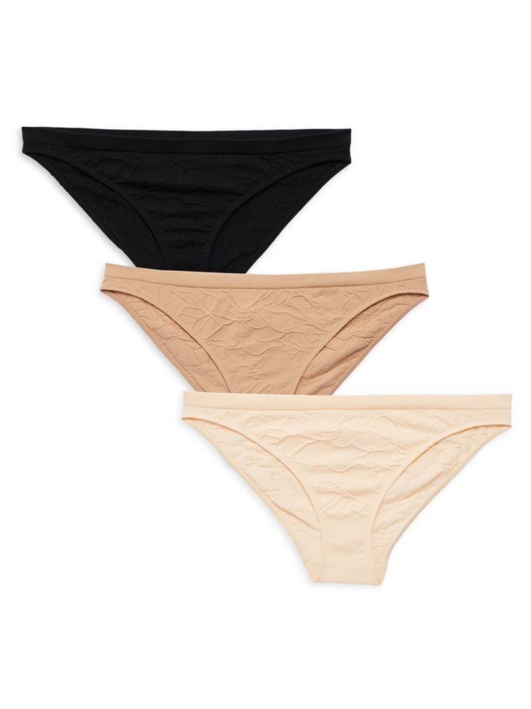 

Комплект из 3 трусиков бикини Keagan Honeydew Intimates, цвет Black Multi