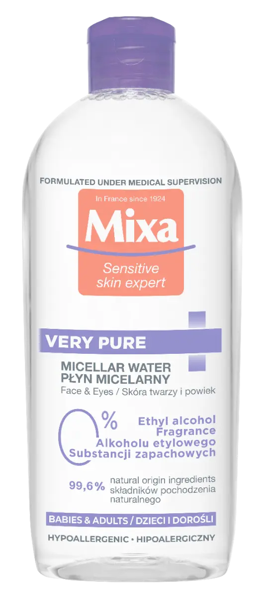 

Мицеллярная жидкость Mixa Very Pure, 400 мл