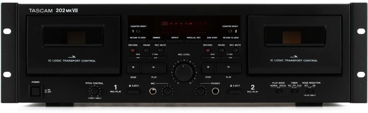 

Двухкассетная дека TASCAM 202MKVII с USB
