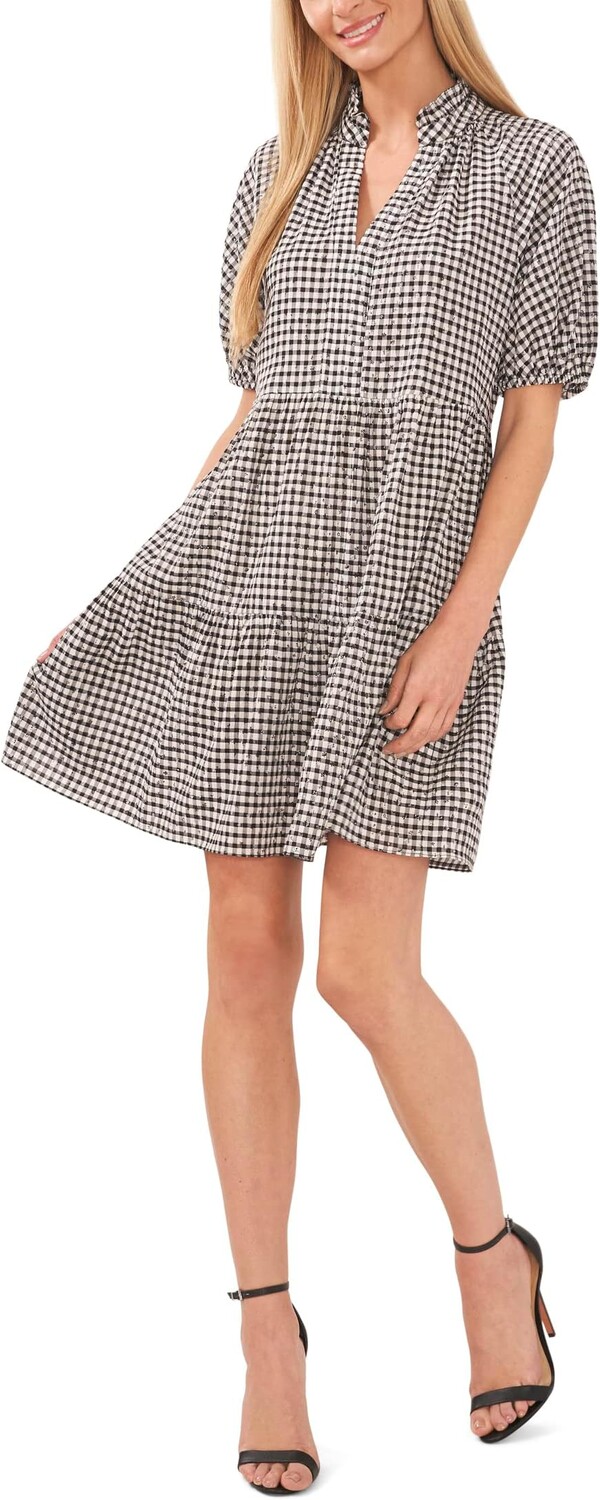 

Платье CeCe V-Neck Babydoll Tiered Dress, цвет Rich Black