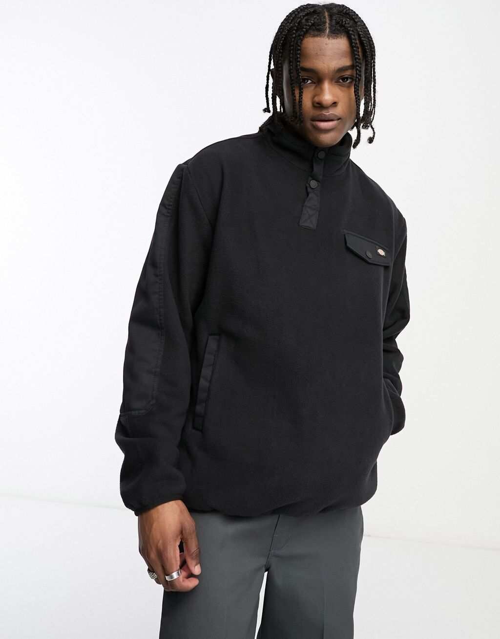 

Черный флисовый флис Dickies Port Allen
