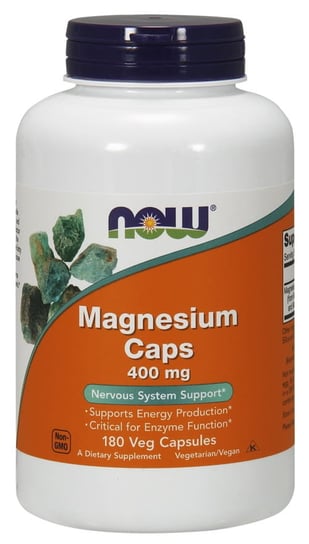Now Foods, Магний 400 мг - 180 капсул carlson жидкий магний 400 мг 250 капсул