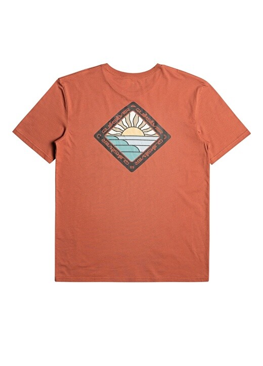 

Красная мужская футболка с круглым вырезом Quiksilver, Красный