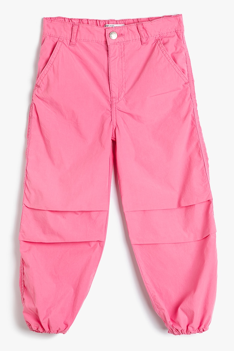 Брюки с эластичной талией Koton, розовый клетчатые брюки с эластичной талией koton белый