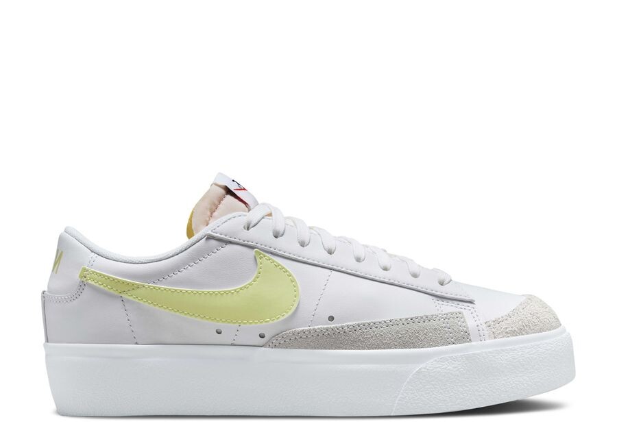 

Кроссовки Nike Wmns Blazer Low Platform, цвет White Life Lime