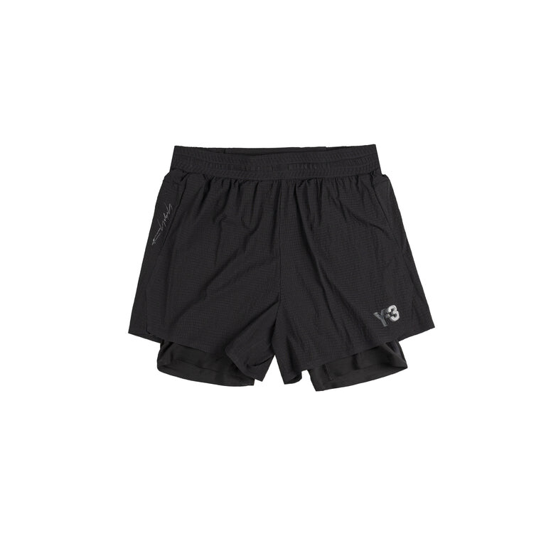 

Спортивные шорты y-3 tight running shorts Adidas, черный