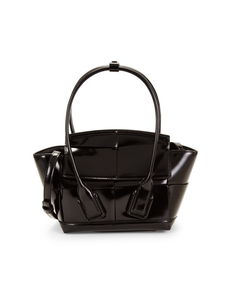 

Сумка через плечо из лакированной кожи Bottega Veneta, черный