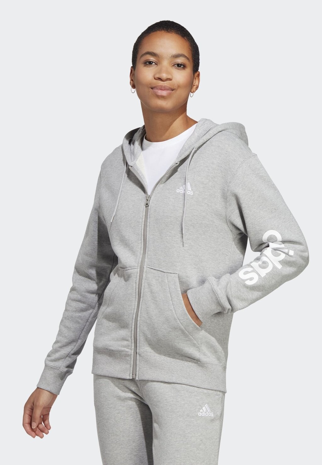 

Толстовка на молнии Adidas, Серый