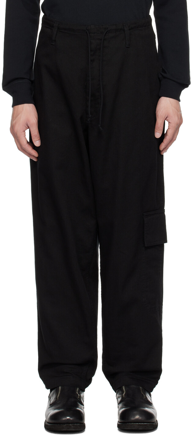 

Черные брюки на кулиске Yohji Yamamoto, Черный