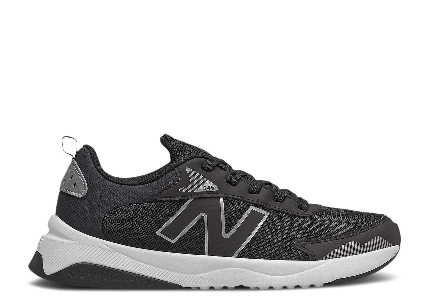 

Кроссовки New Balance 545 Big Kid Wide 'Black Silver Metallic', черный