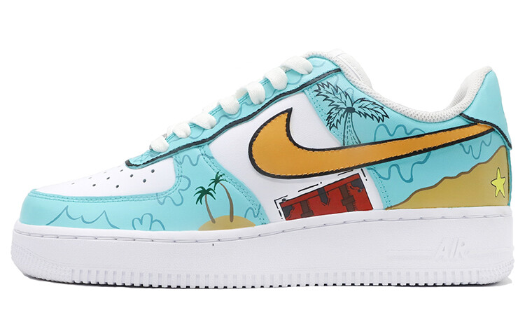 

Мужские кроссовки Nike Air Force 107 520 Customs синий/белый/желтый