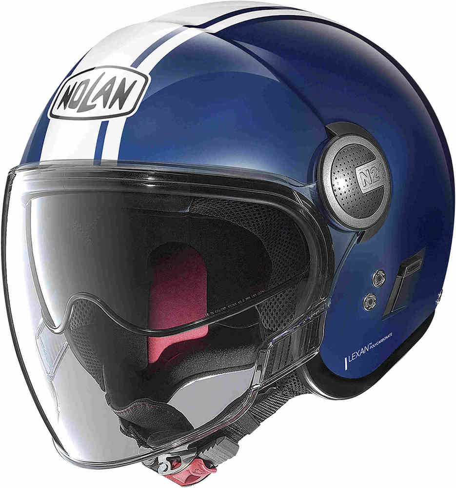 N21 Visor 06 Шлем Dolce Vita Jet Nolan, синий/белый