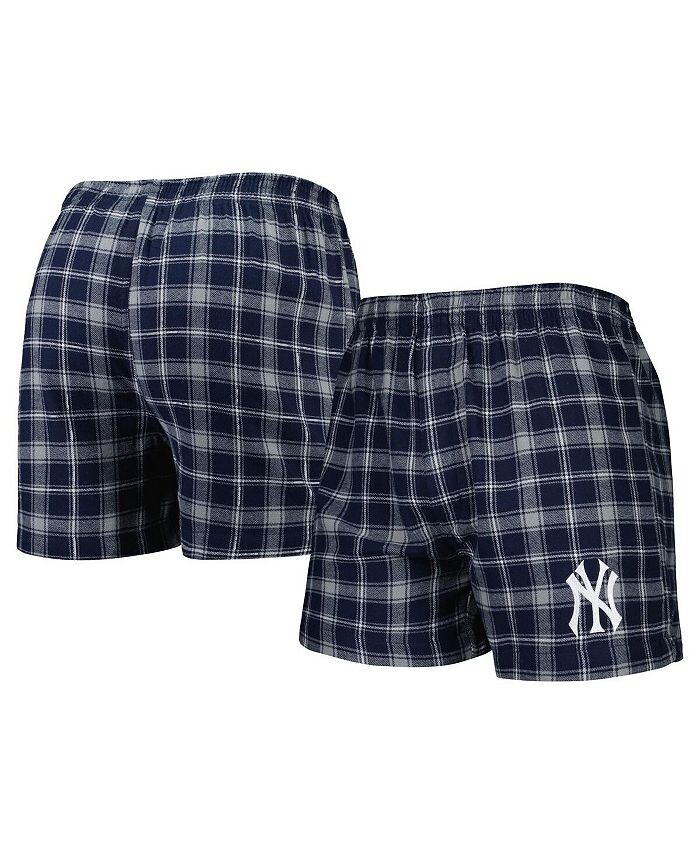 

Мужские фланелевые боксеры New York Yankees Ledger темно-синего и серого цвета Concepts Sport, синий