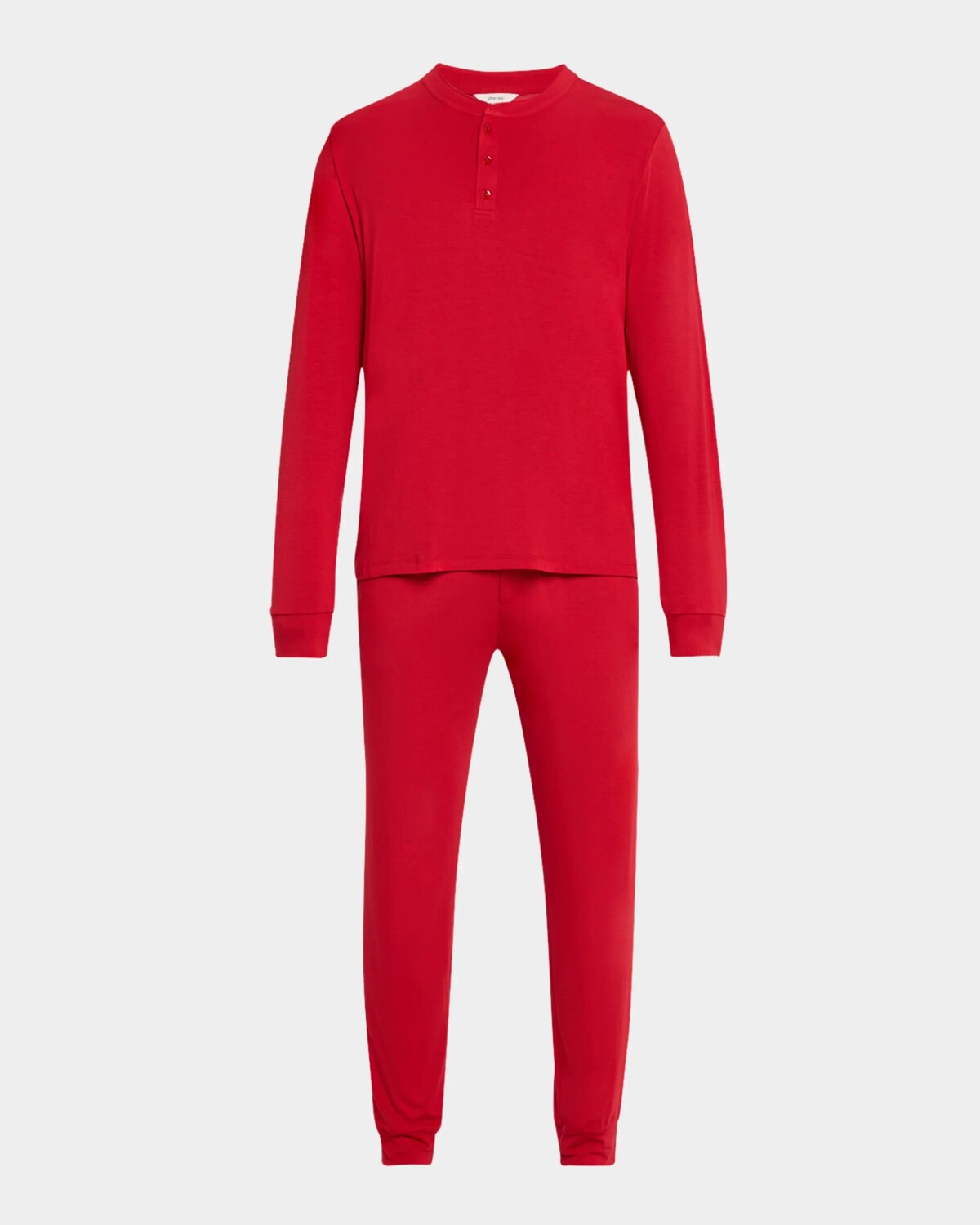 

Мужской подарочный длинный пижамный комплект с лентой Генри Eberjey, цвет Haute Red