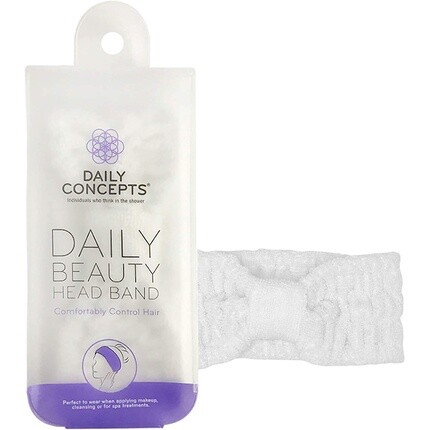 

Белая повязка на голову Daily Beauty, поглощающая излишнюю влагу, 41 г, Daily Concepts