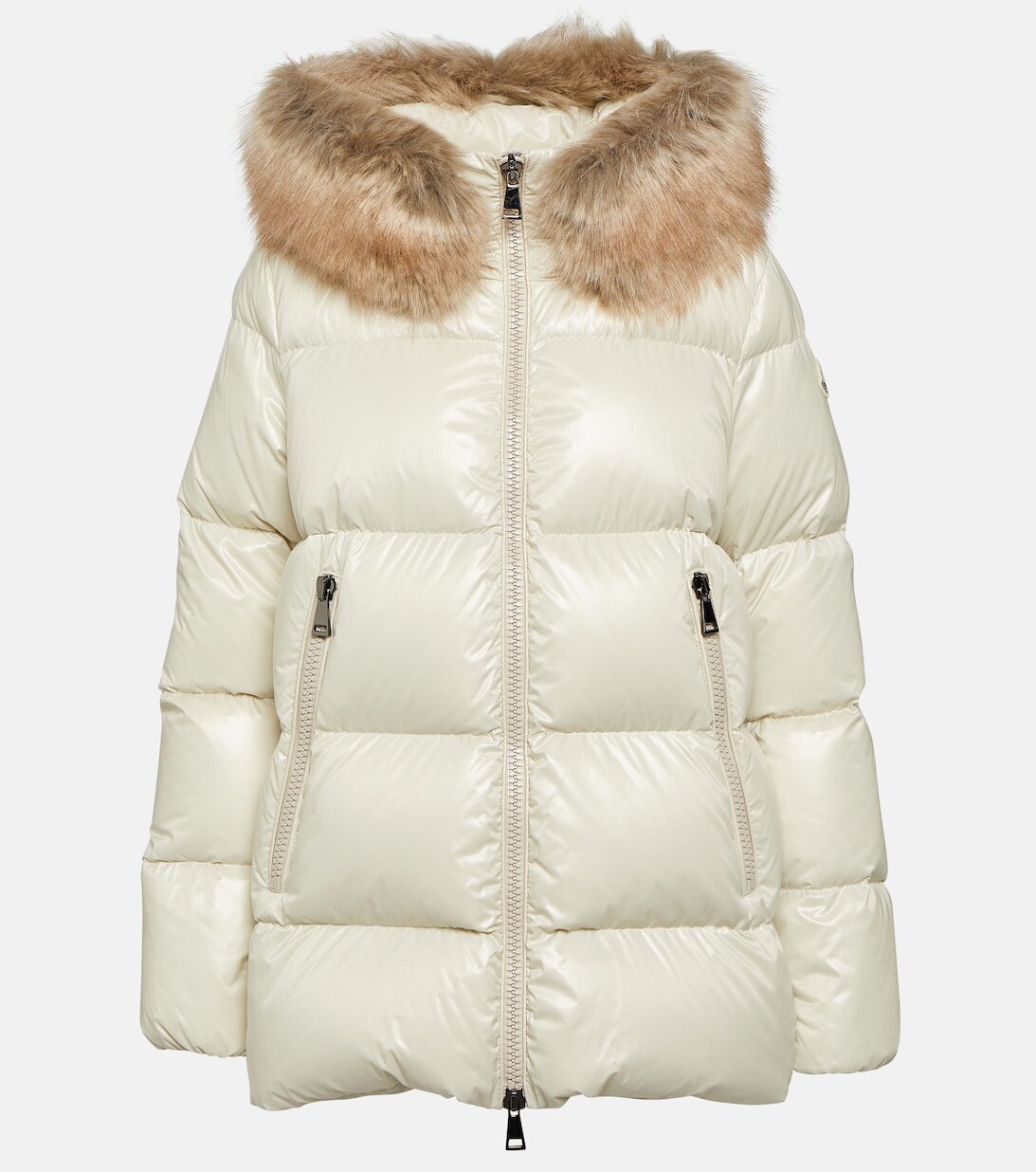 

Пуховик Laiche с капюшоном MONCLER, белый