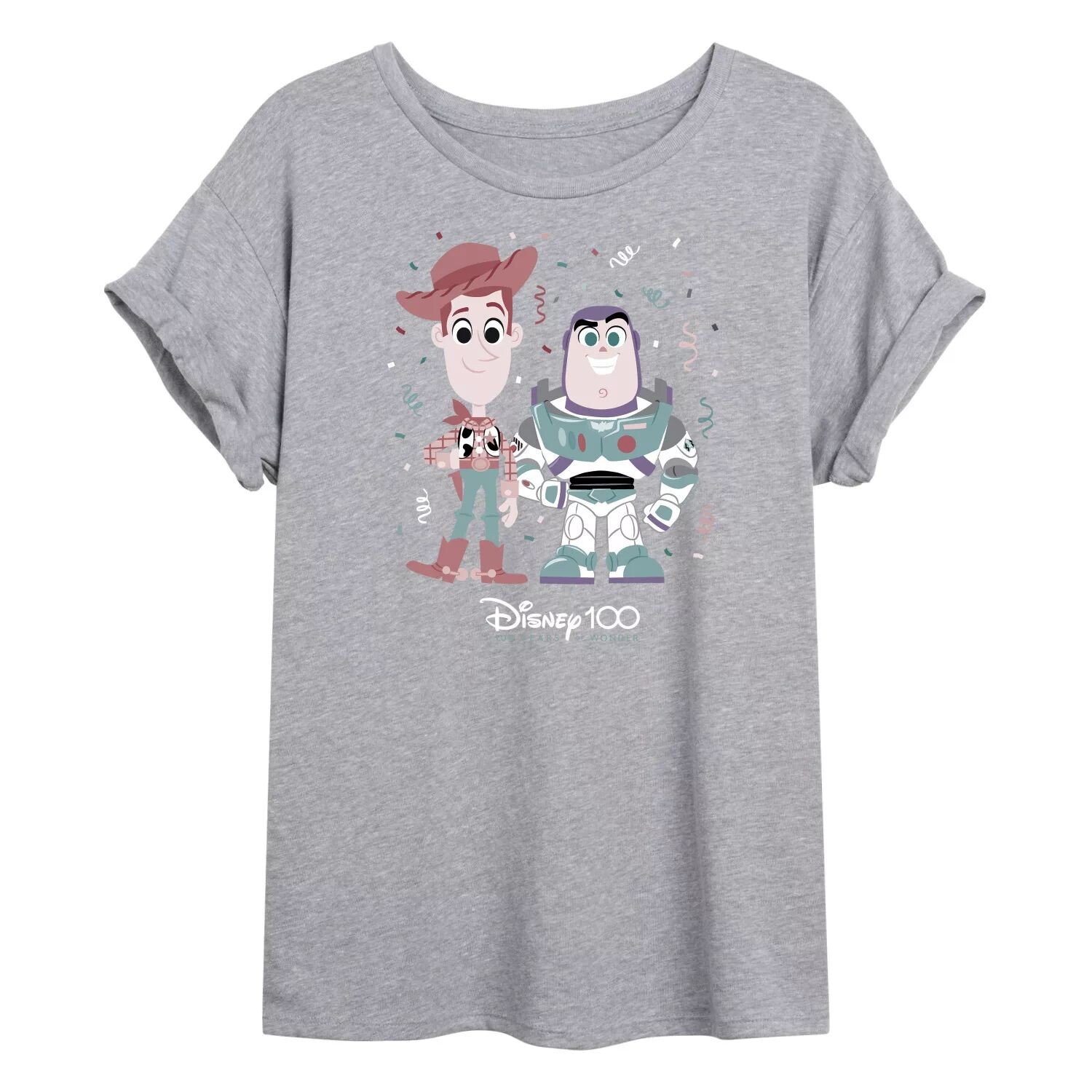 

Струящаяся футболка Disney 100 Juniors Woody & Buzz Disney