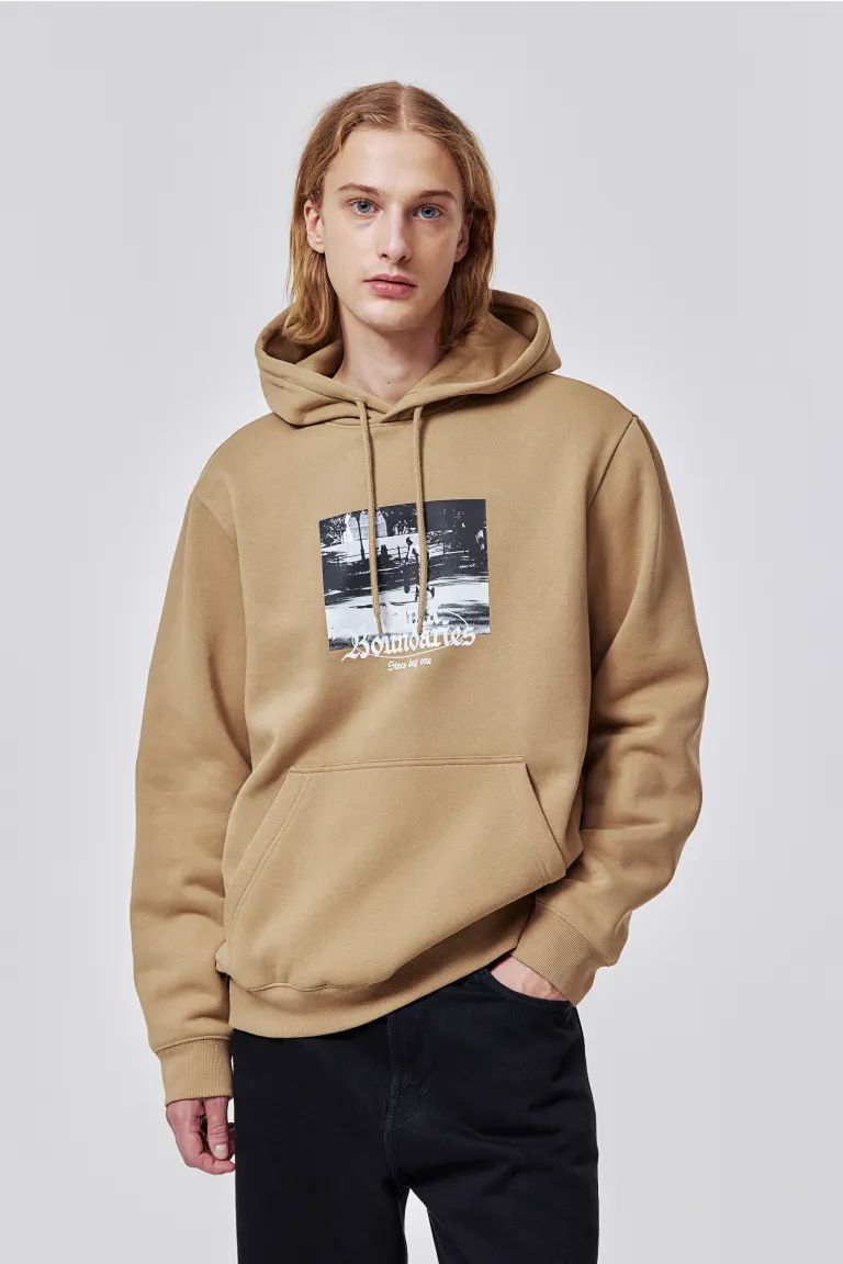 

Толстовка regular fit с капюшоном H&M, бежевый