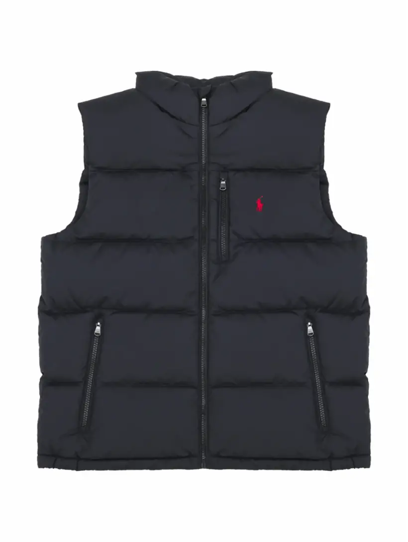 

Стеганый жилет с логотипом Ralph Lauren, черный