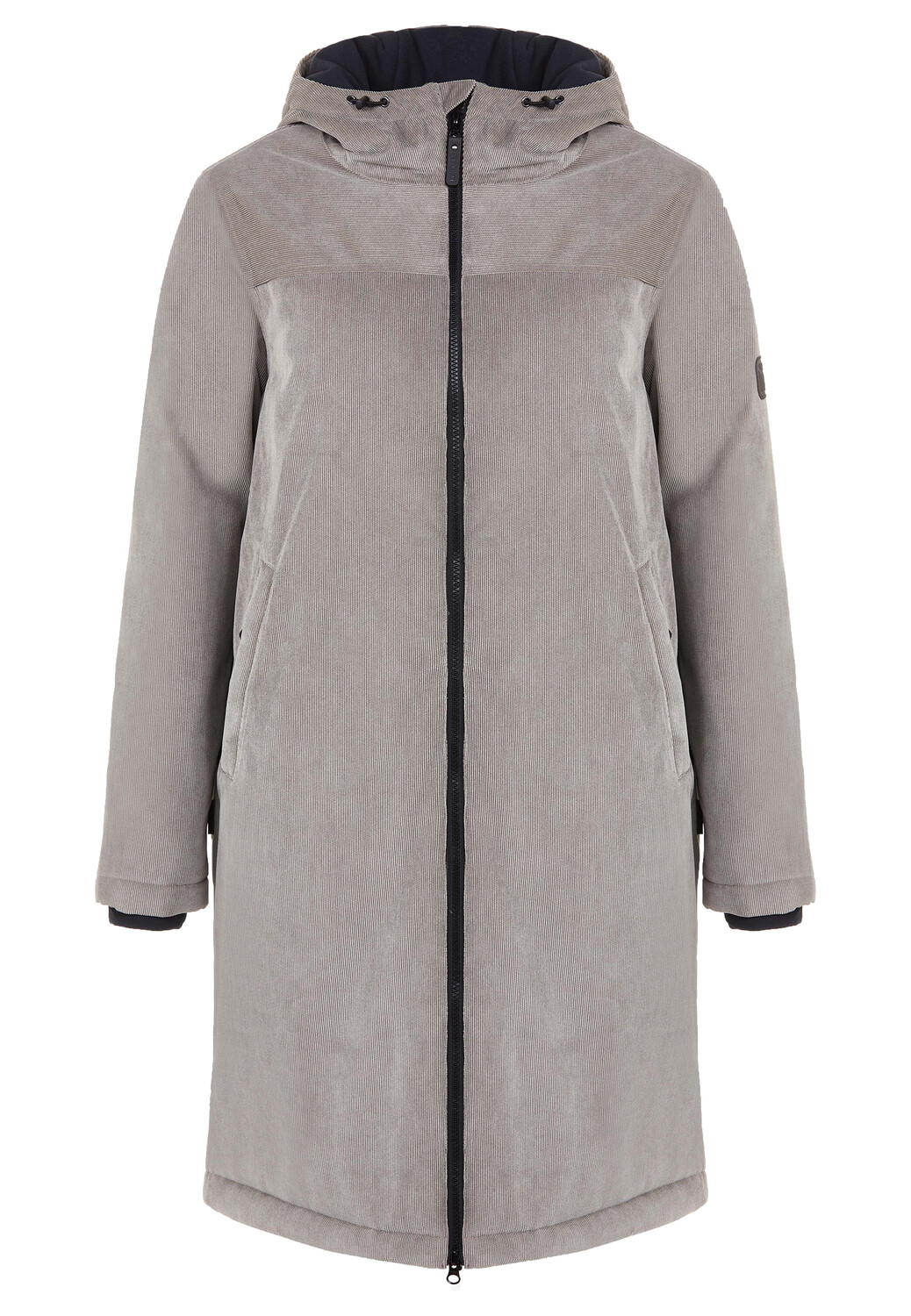 

Пуховик elkline Cord Dublin lang oversize, цвет darkstone