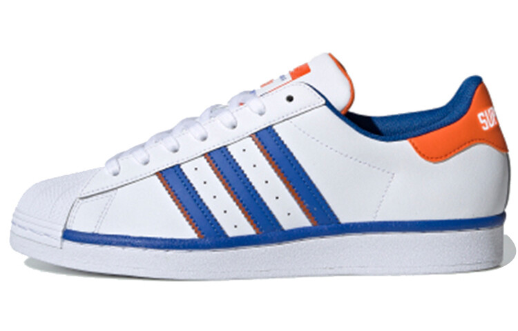 

Кроссовки унисекс для скейтбординга Adidas Originals Superstar Белый Синий Оранжевый